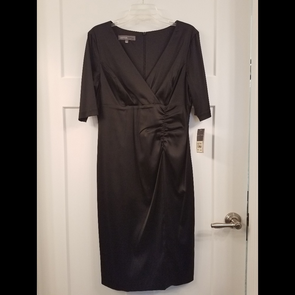 Formal Black Knee-Length Dress